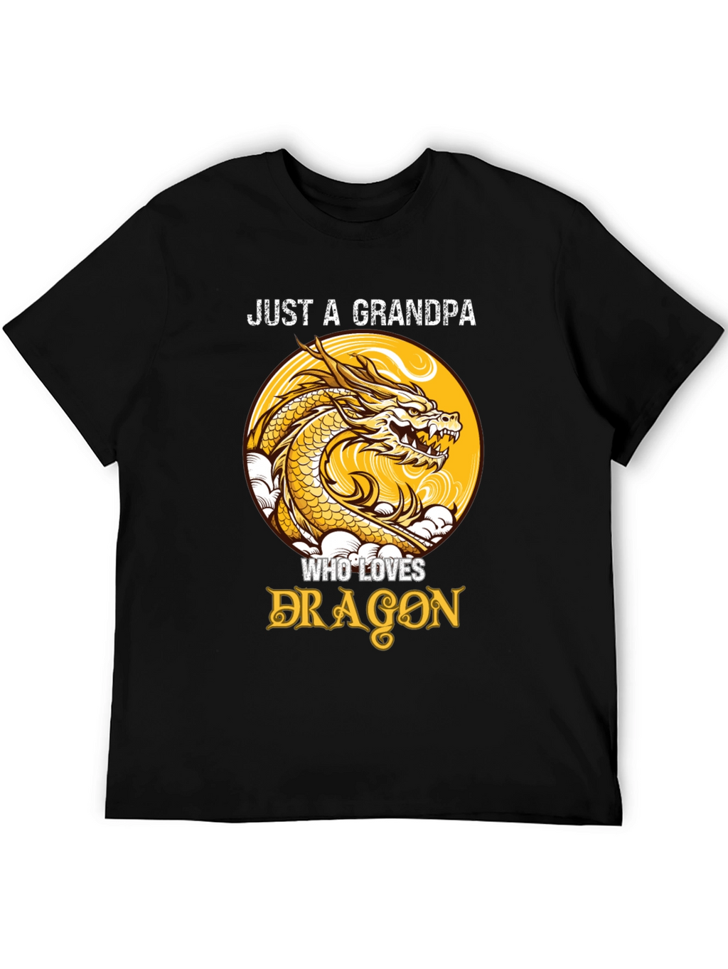Just a Grandpa Who Loves Dragons T-Shirt