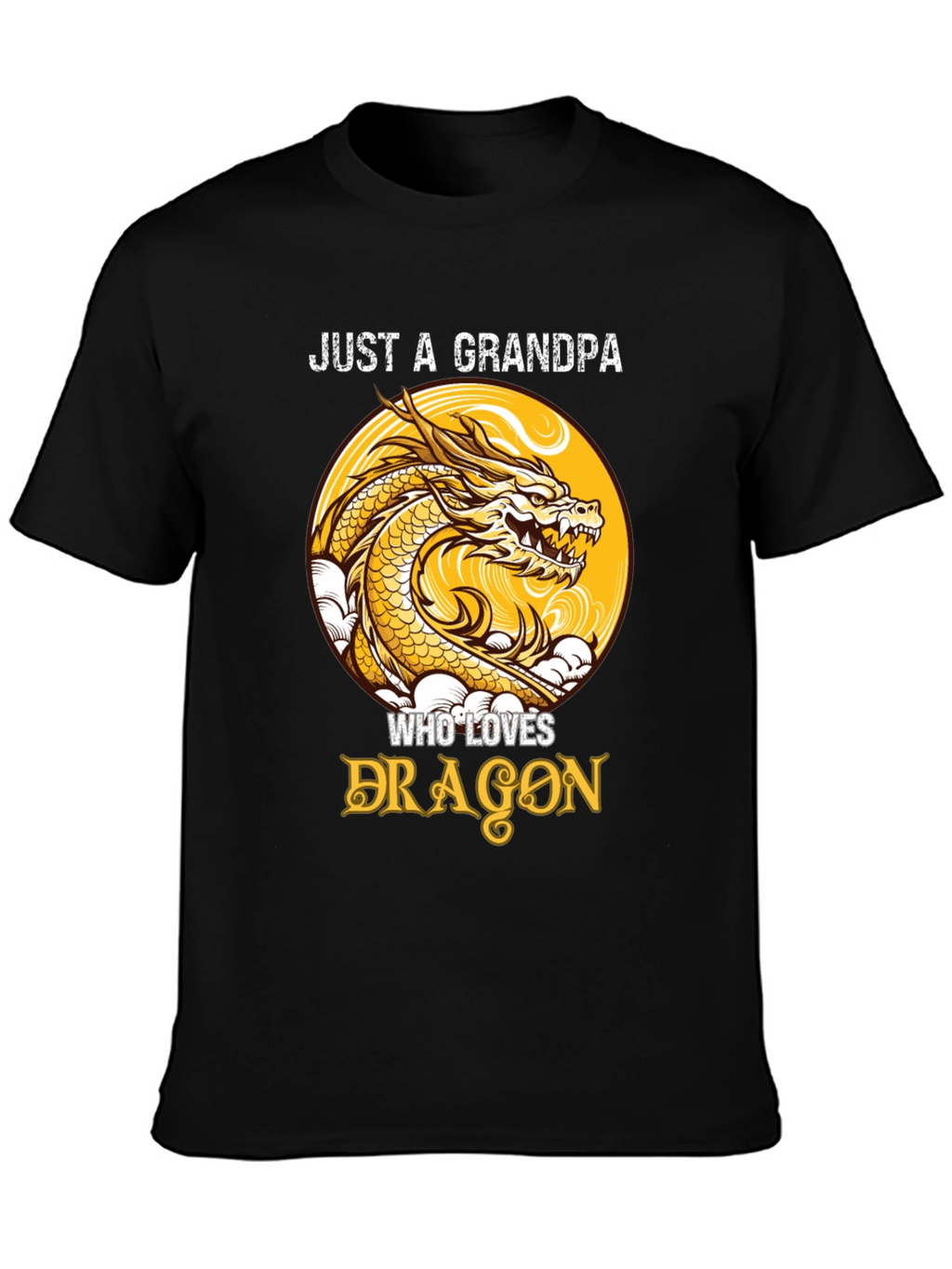 Just a Grandpa Who Loves Dragons T-Shirt
