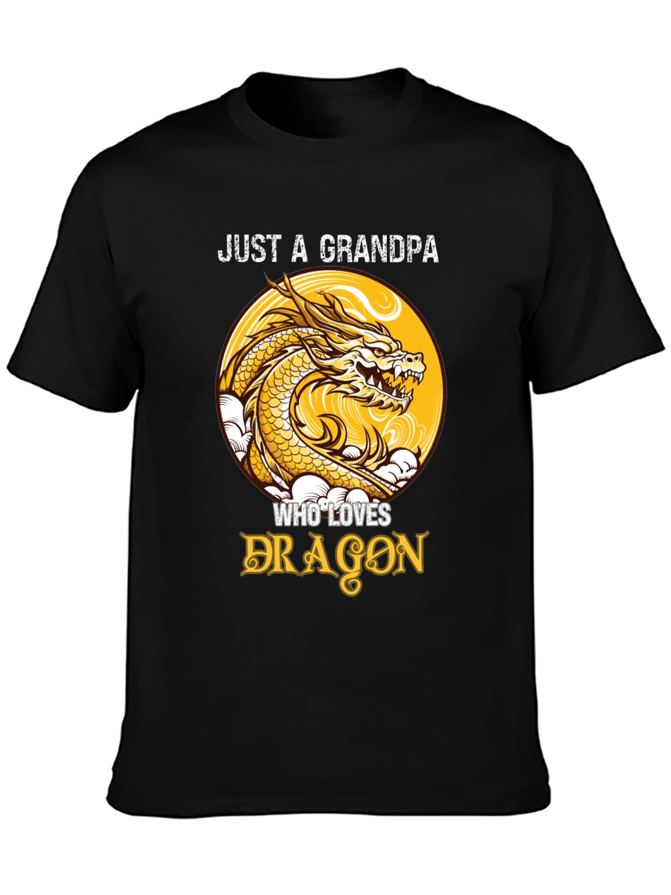 Just a Grandpa Who Loves Dragons T-Shirt