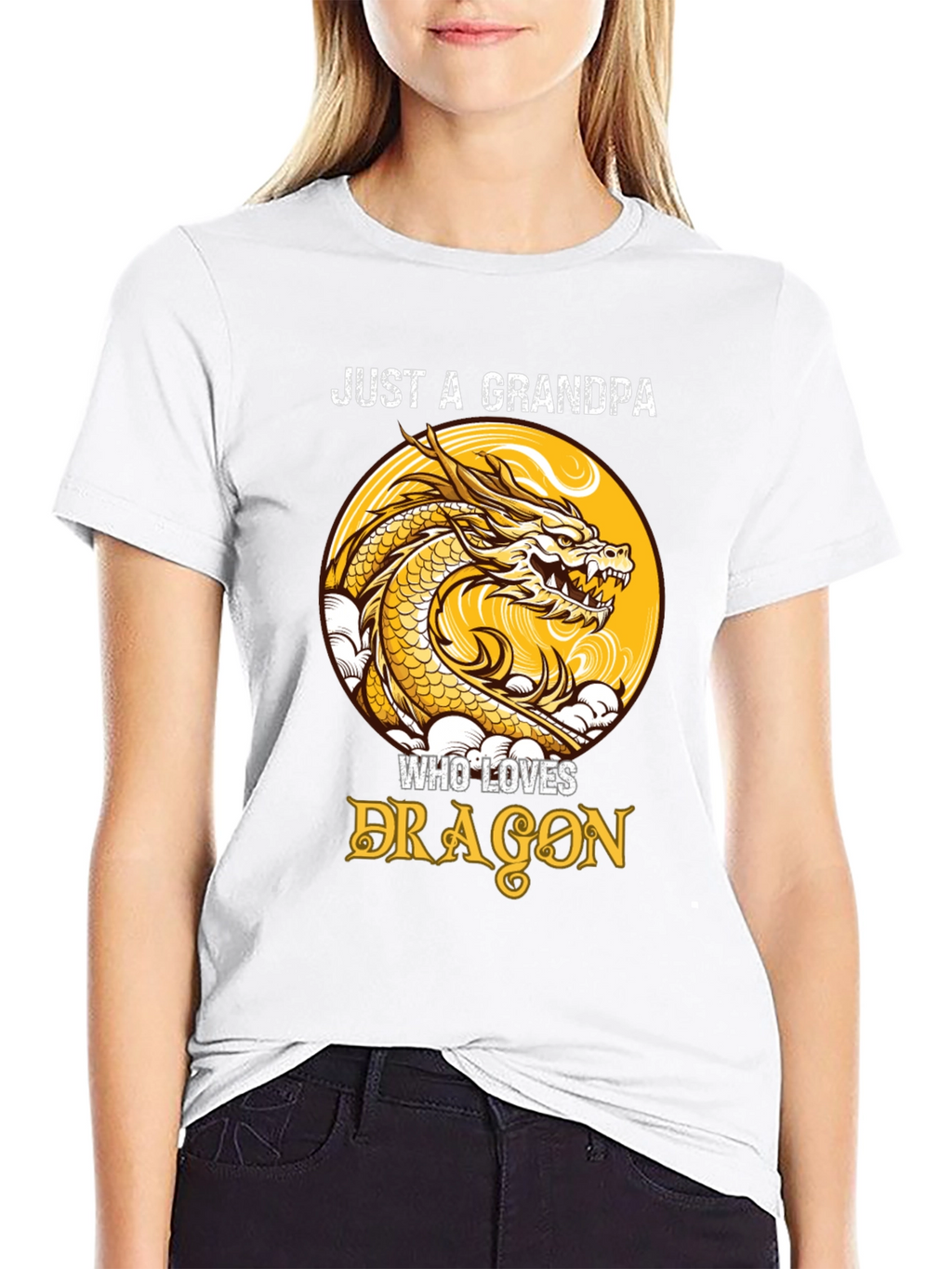 Just a Grandpa Who Loves Dragons T-Shirt