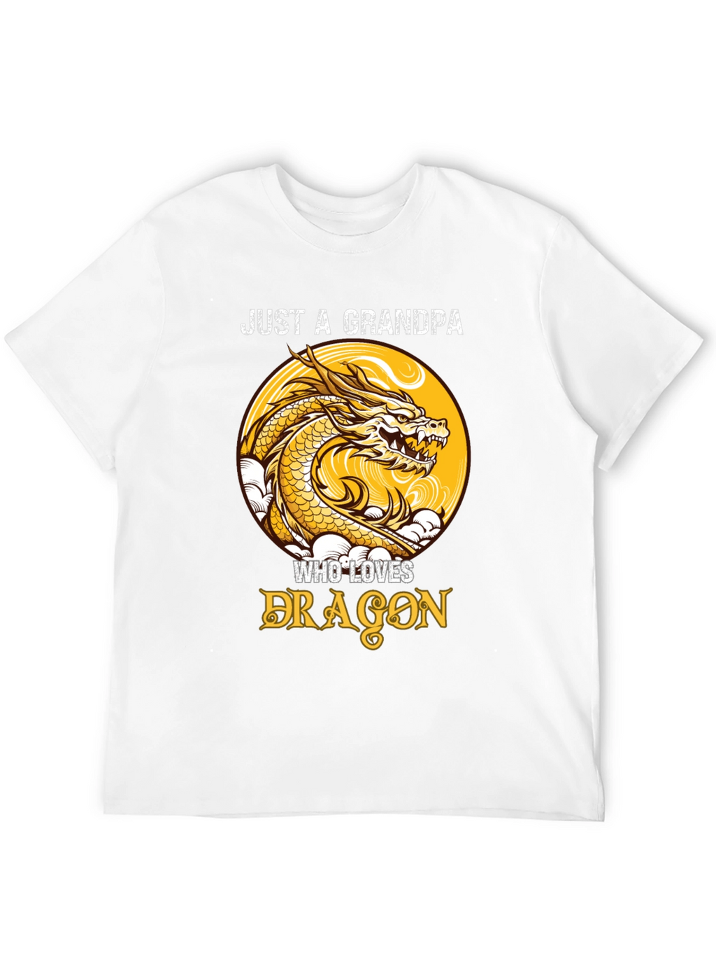 Just a Grandpa Who Loves Dragons T-Shirt