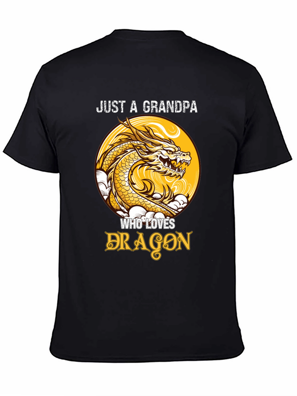 Just a Grandpa Who Loves Dragons T-Shirt
