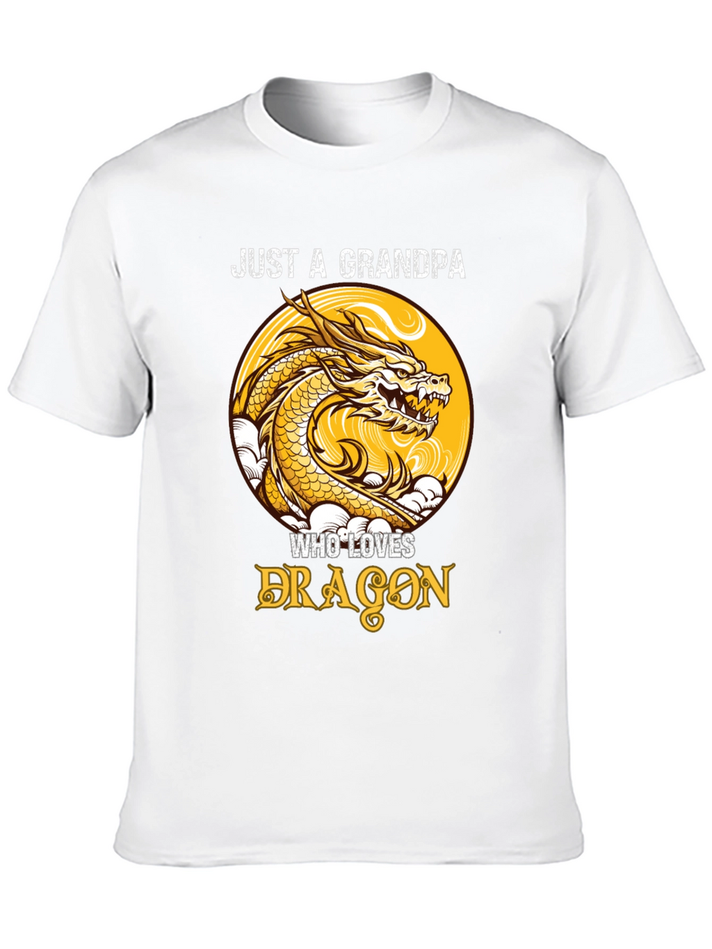Just a Grandpa Who Loves Dragons T-Shirt