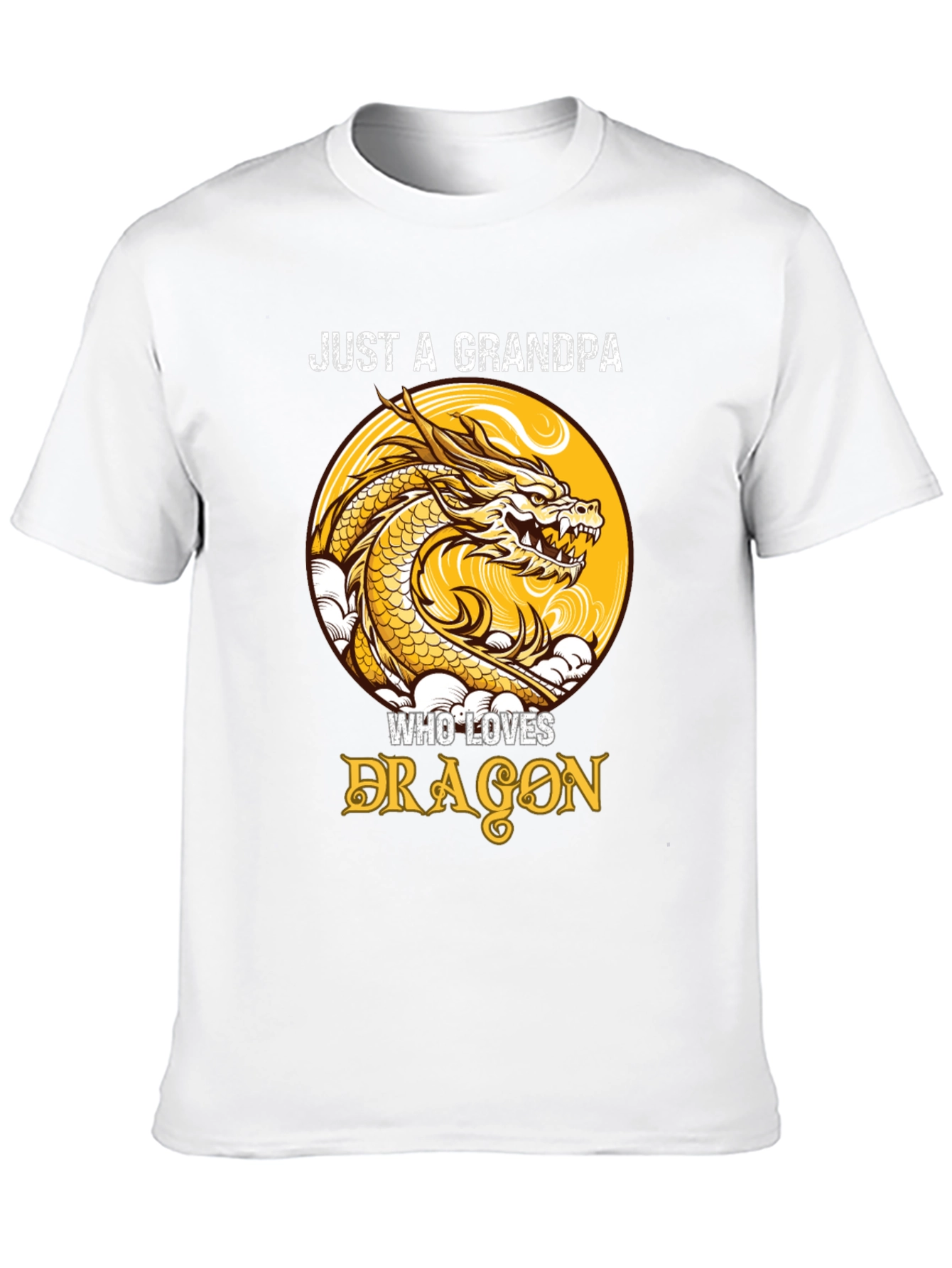 Just a Grandpa Who Loves Dragons T-Shirt
