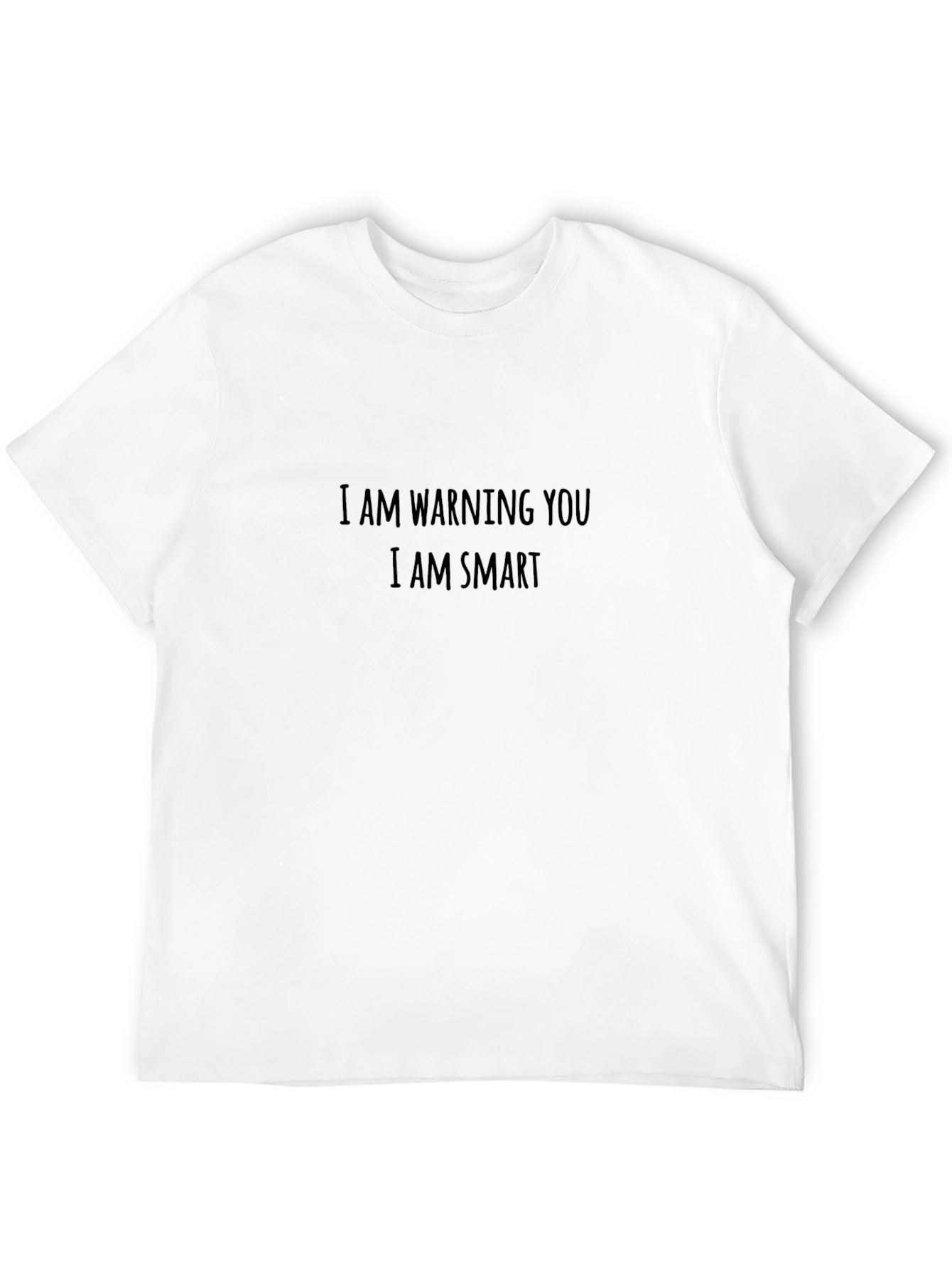 Warning Smart T-Shirt - Black