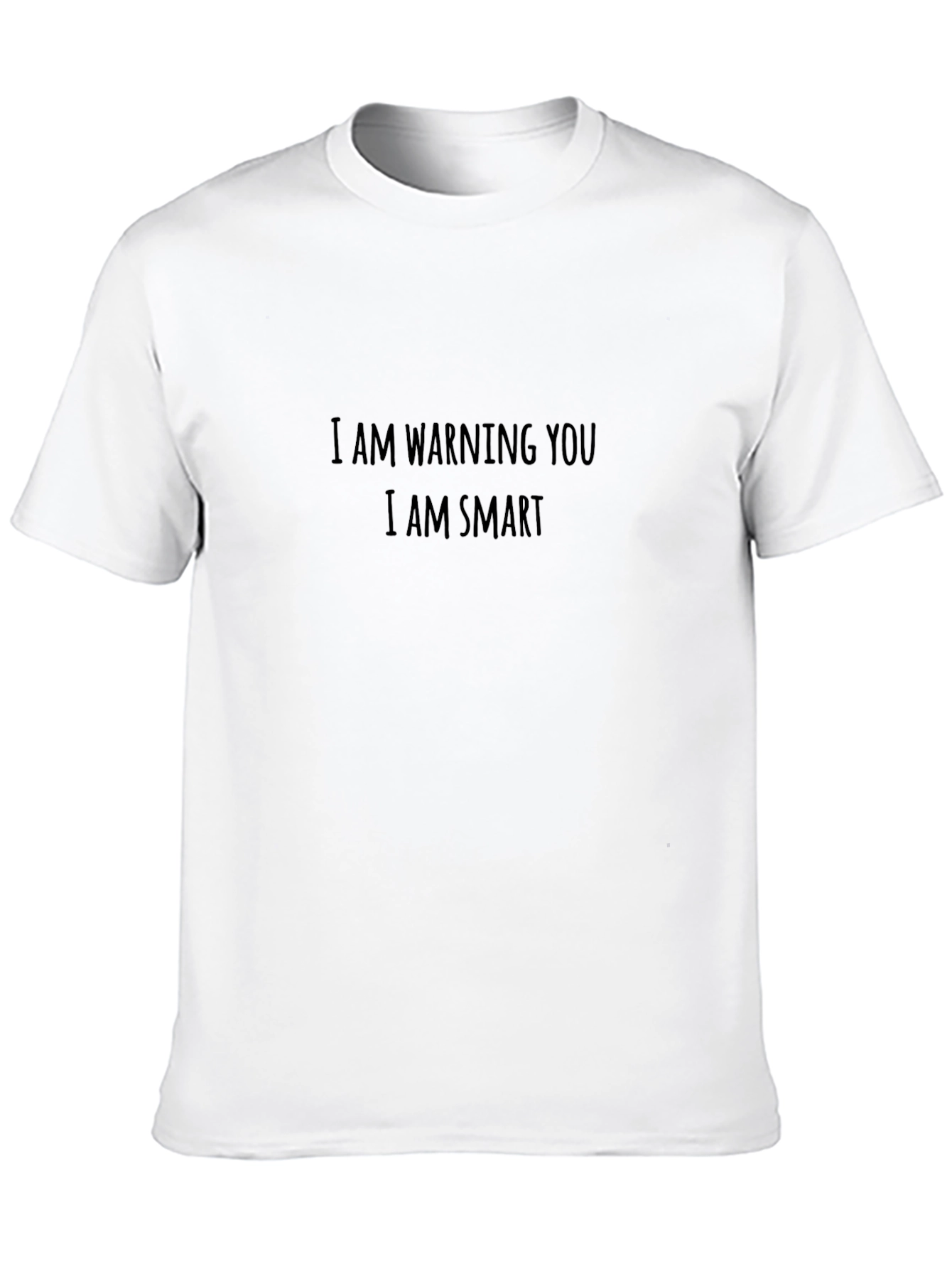 Warning Smart T-Shirt - Black