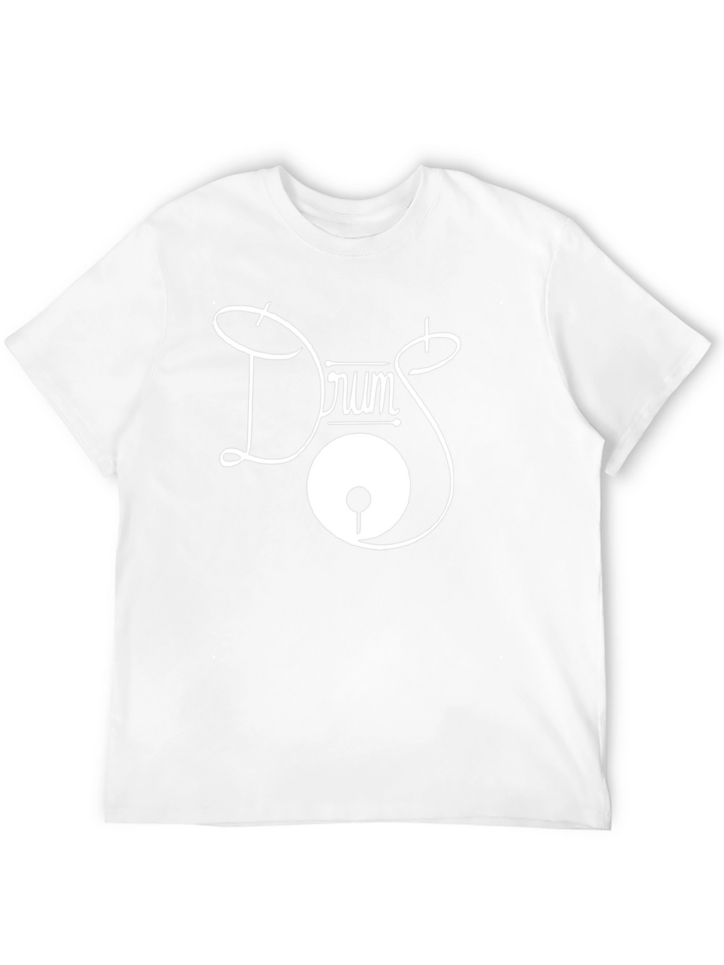 Drum Kit Graphic Tee - Black Cotton T-Shirt