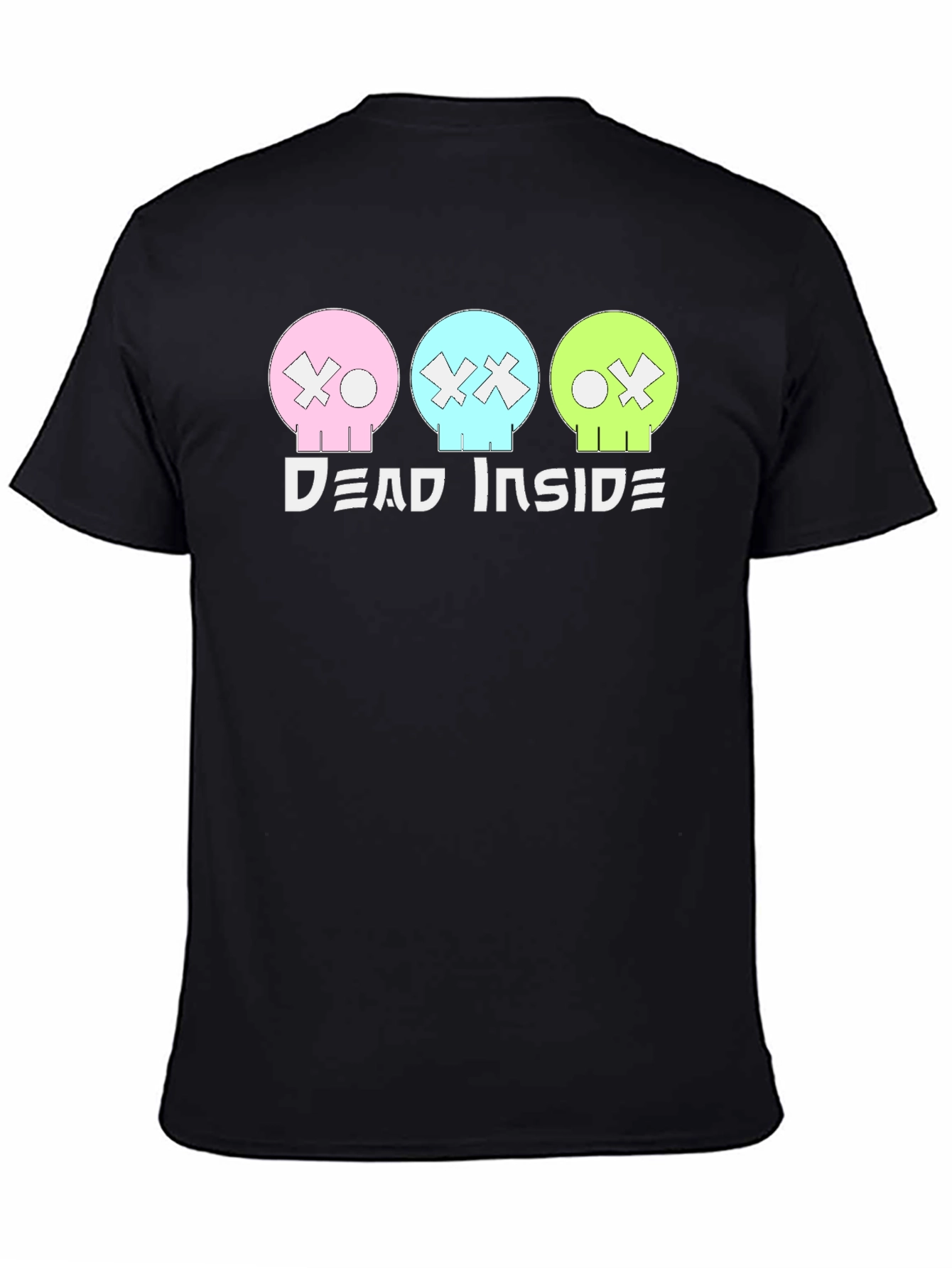 Dead Inside T-Shirt: Pastel Skulls Trendy Graphic Tee