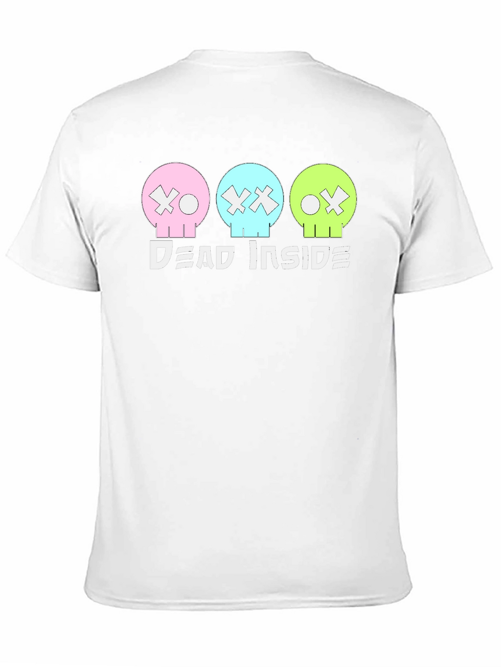 Dead Inside T-Shirt: Pastel Skulls Trendy Graphic Tee