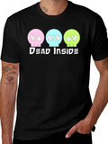 Dead Inside T-Shirt: Pastel Skulls Trendy Graphic Tee
