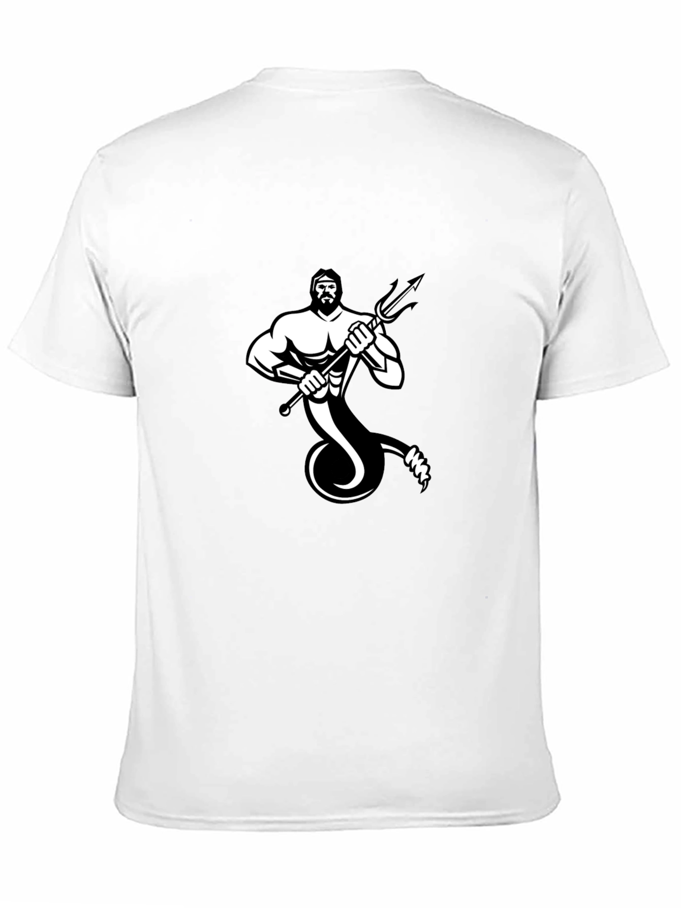 Neptune Graphic Tee - Black Cotton Blend