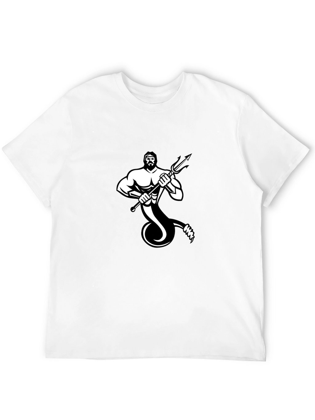 Neptune Graphic Tee - Black Cotton Blend