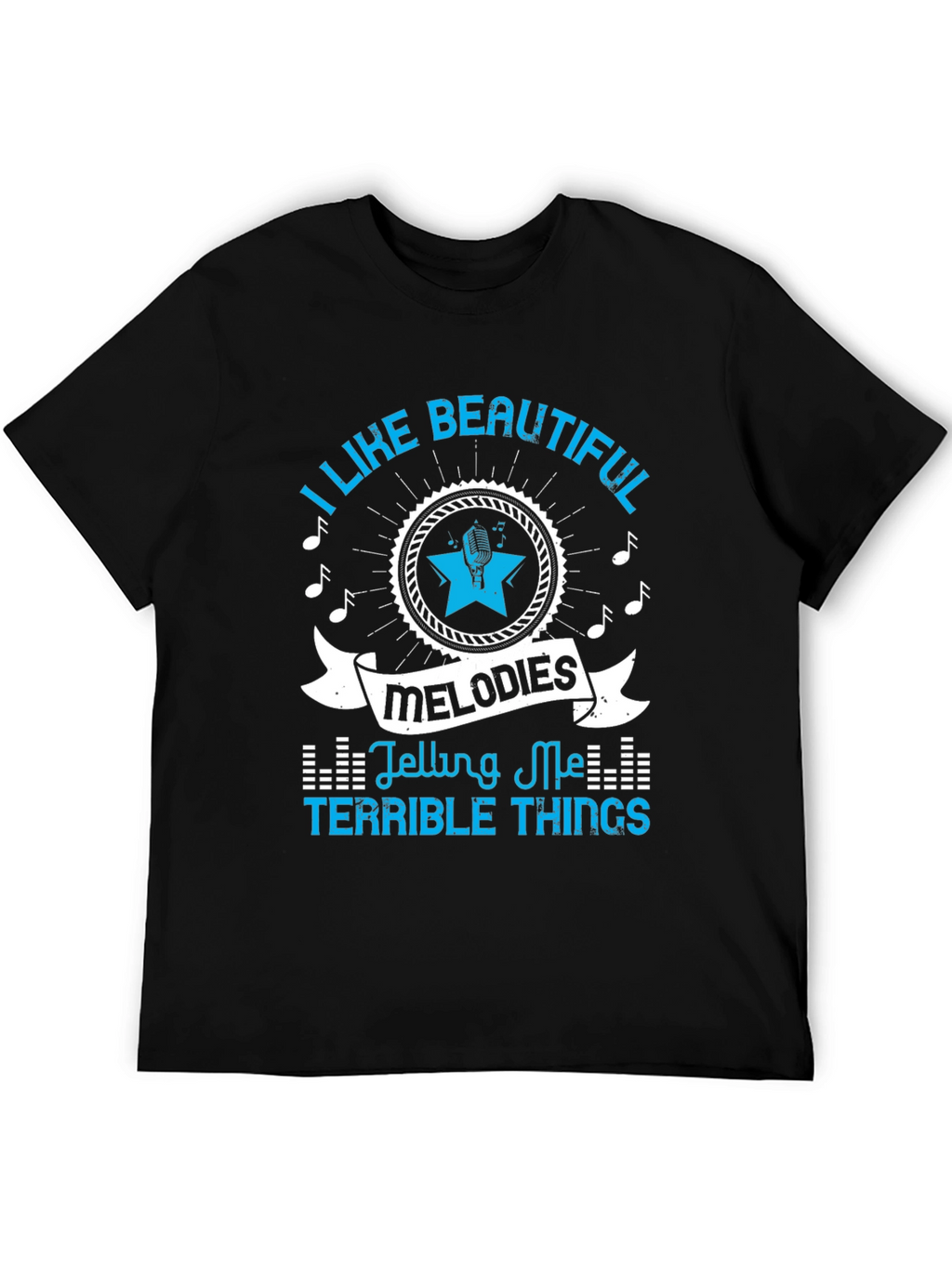 Beautiful Melodies Graphic T-Shirt - Black