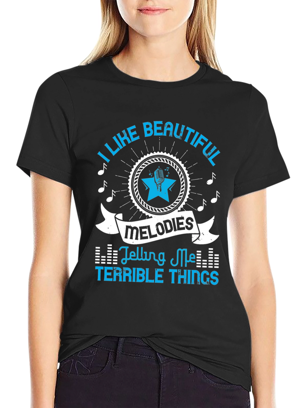 Beautiful Melodies Graphic T-Shirt - Black
