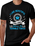 Beautiful Melodies Graphic T-Shirt - Black