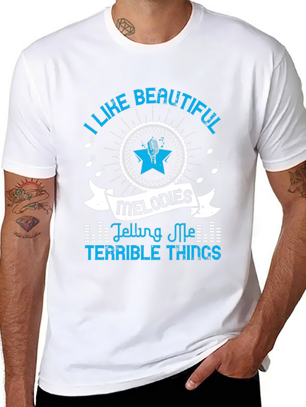 Beautiful Melodies Graphic T-Shirt - Black