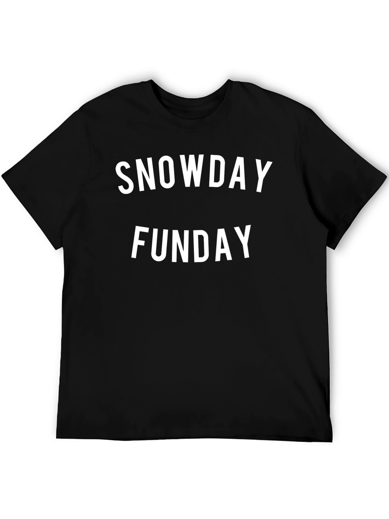Snowday Funday Black T-Shirt