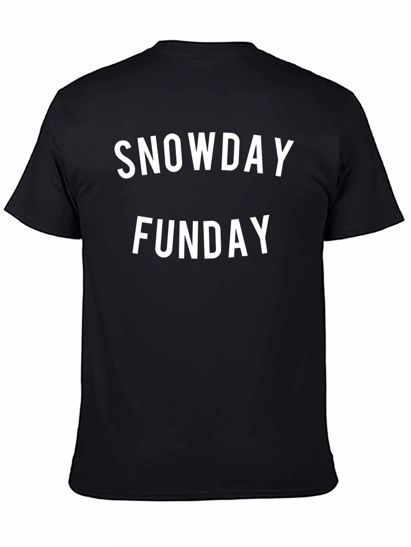 Snowday Funday Black T-Shirt
