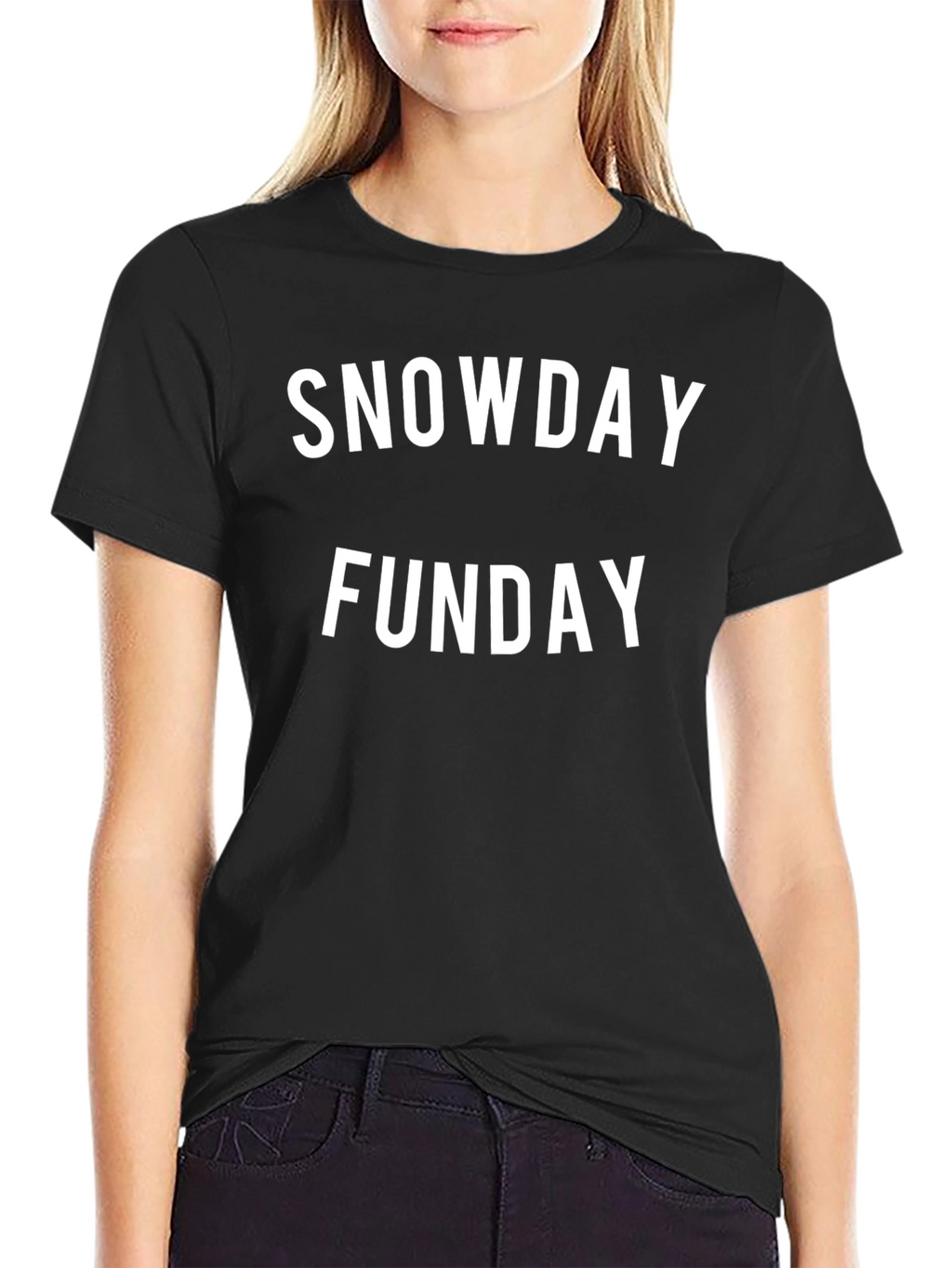 Snowday Funday Black T-Shirt
