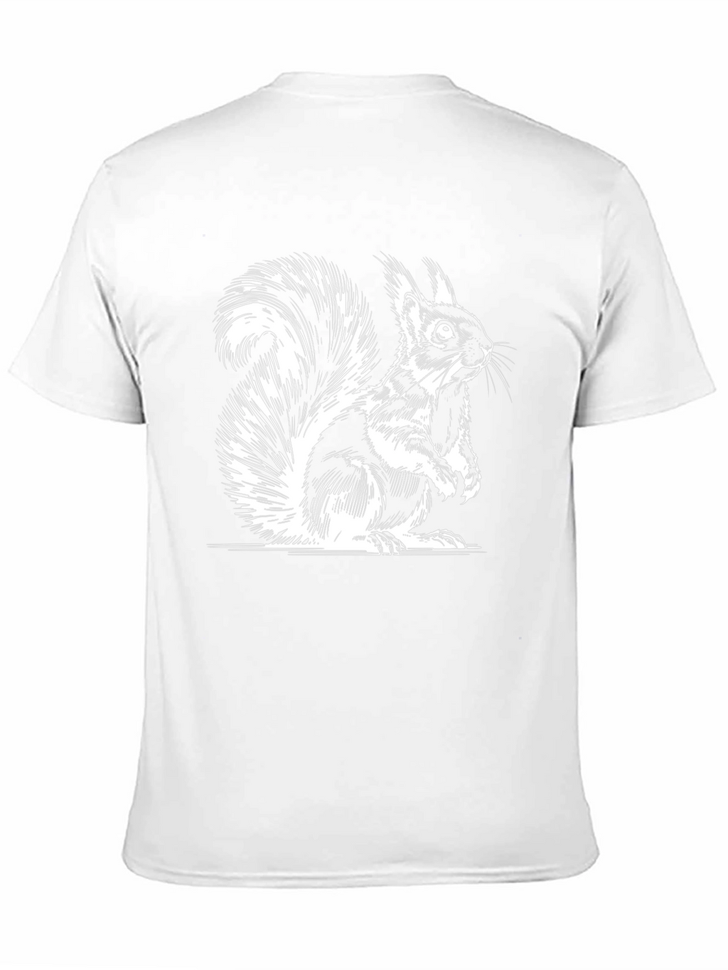 Squirrel Graphic Tee - Black Cotton T-Shirt