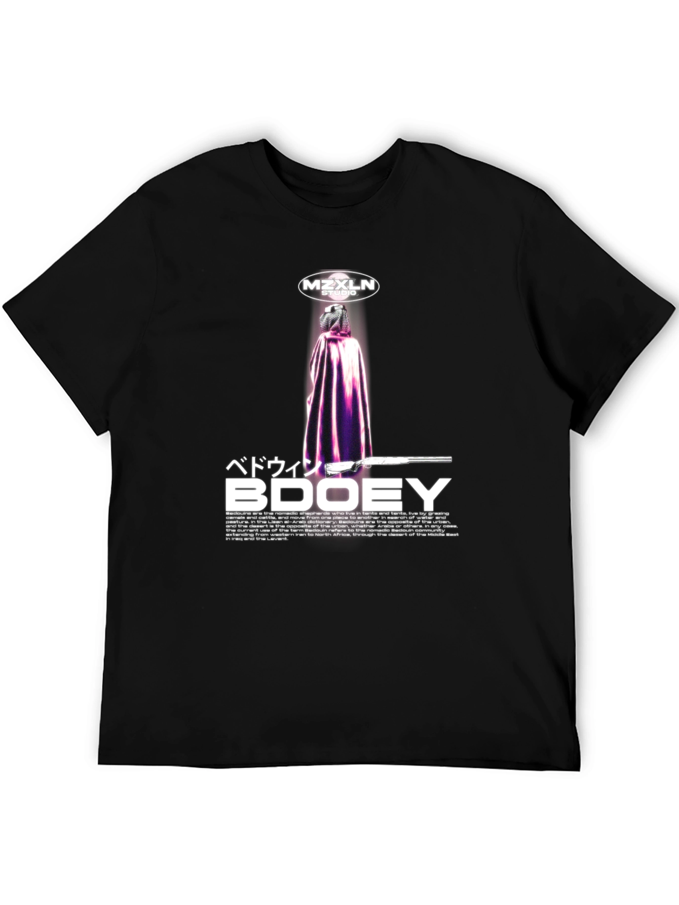 MZXLN Studio Bedouin BDOOEY Black Tee