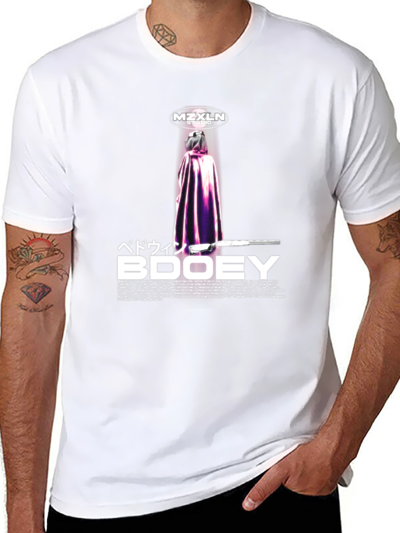 MZXLN Studio Bedouin BDOOEY Black Tee