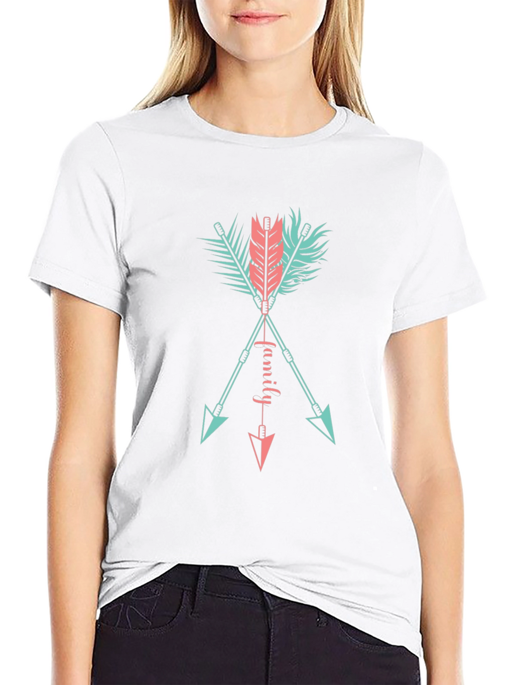 Family Arrows Graphic Tee - Casual Comfort