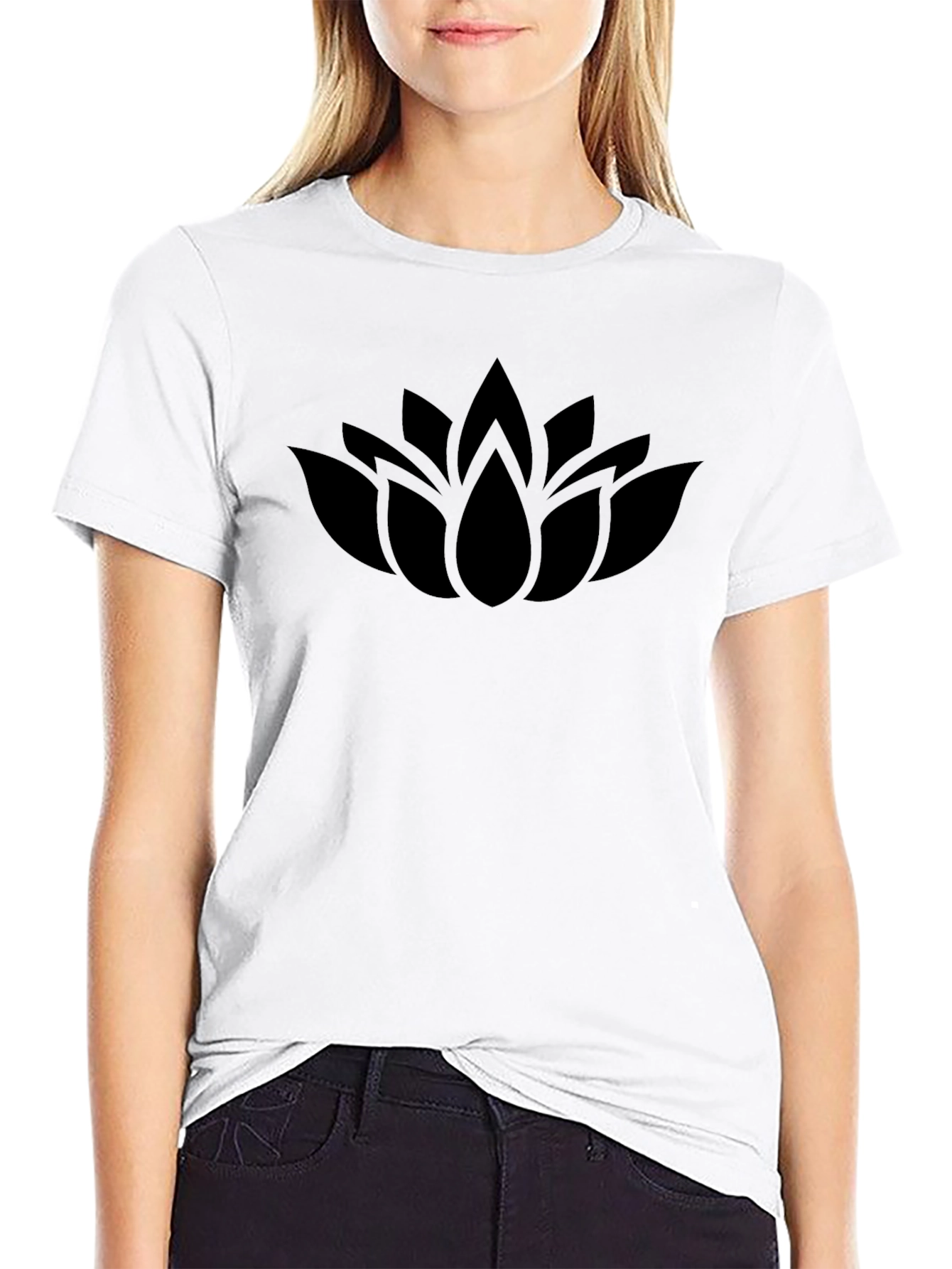 Black Lotus Graphic T-Shirt - Mens Casual Tee