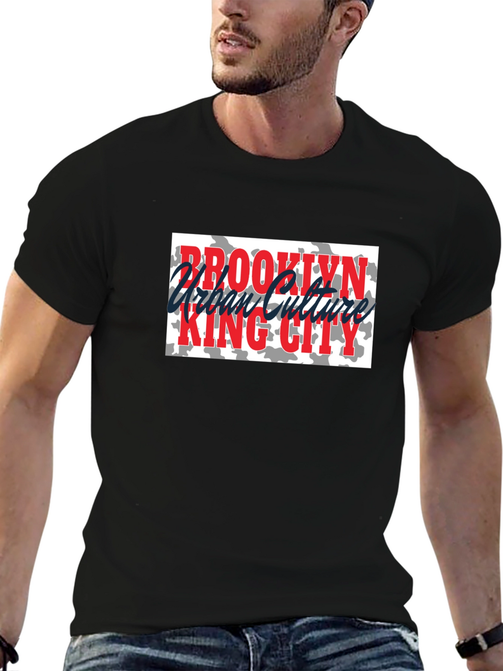 Brooklyn Urban Culture King City Black Tee