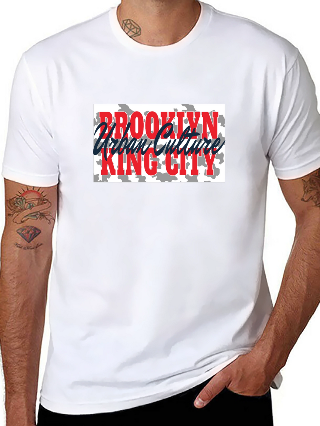 Brooklyn Urban Culture King City Black Tee
