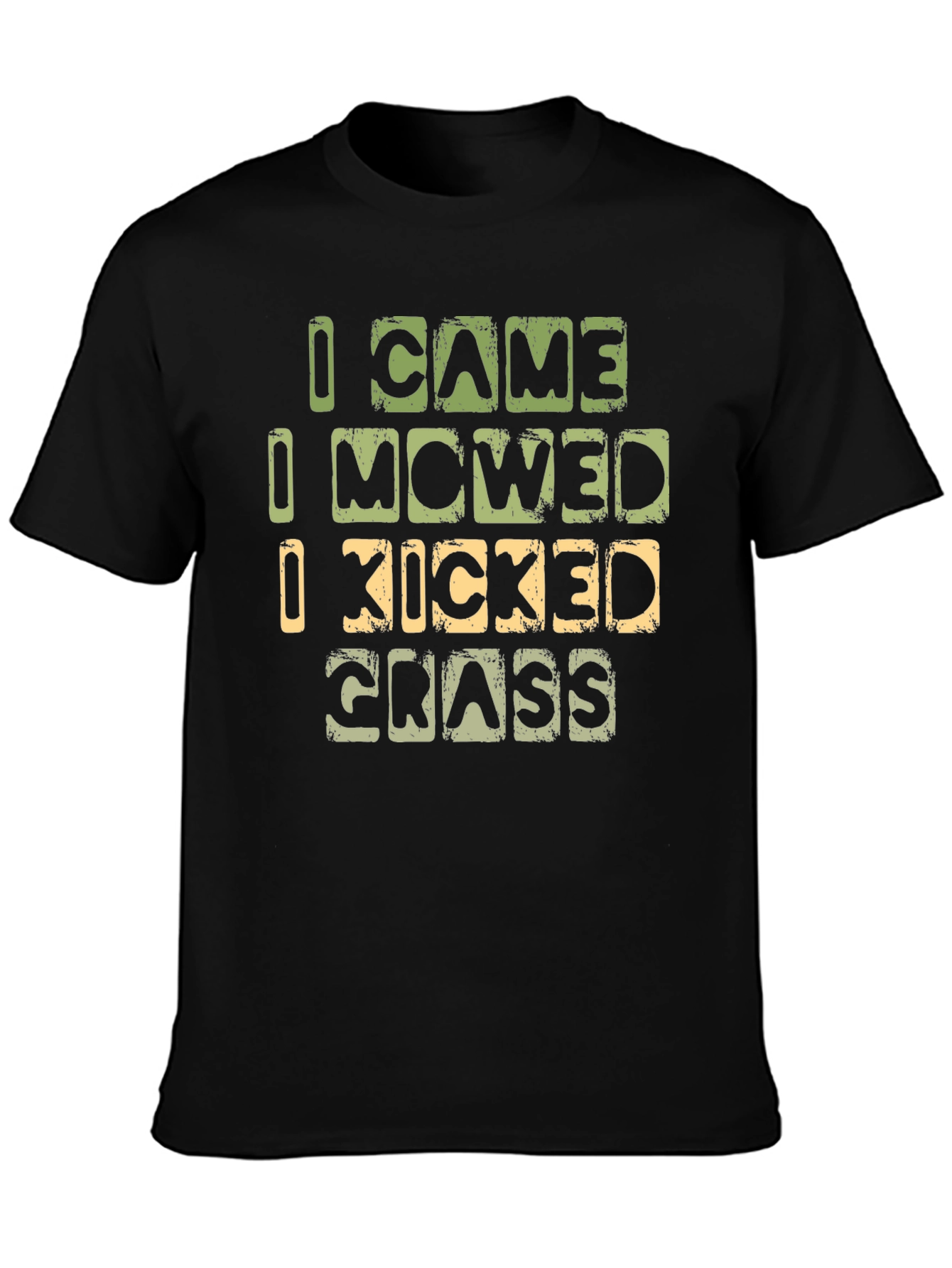 Funny I Came I Mowed I Kicked Grass Graphic T-Shirt