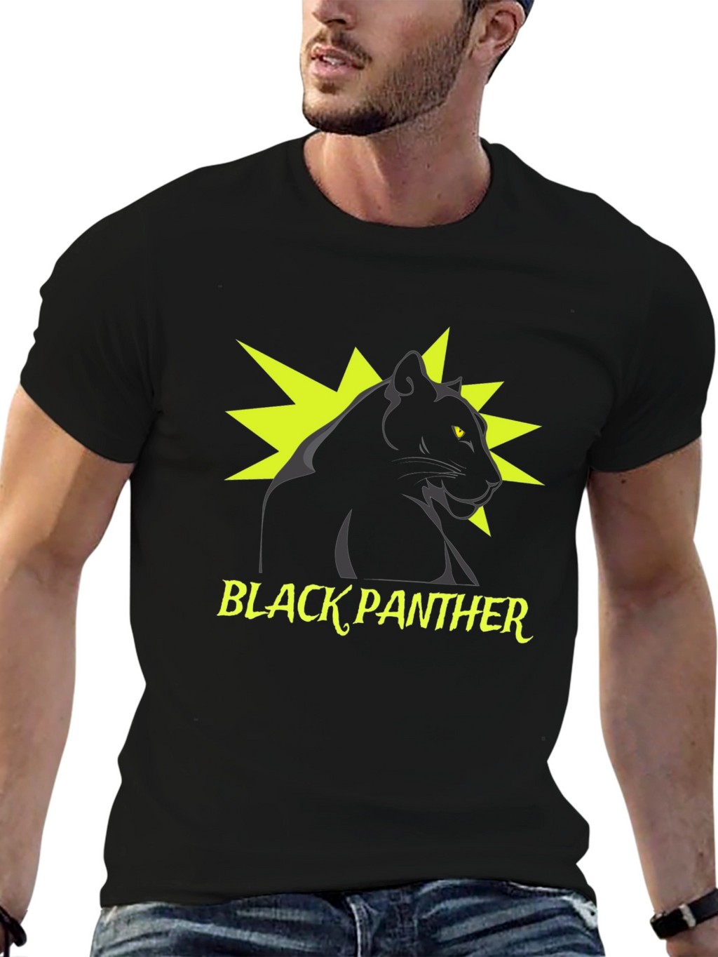 Black Panther Graphic Tee - Stylish Mens T-Shirt