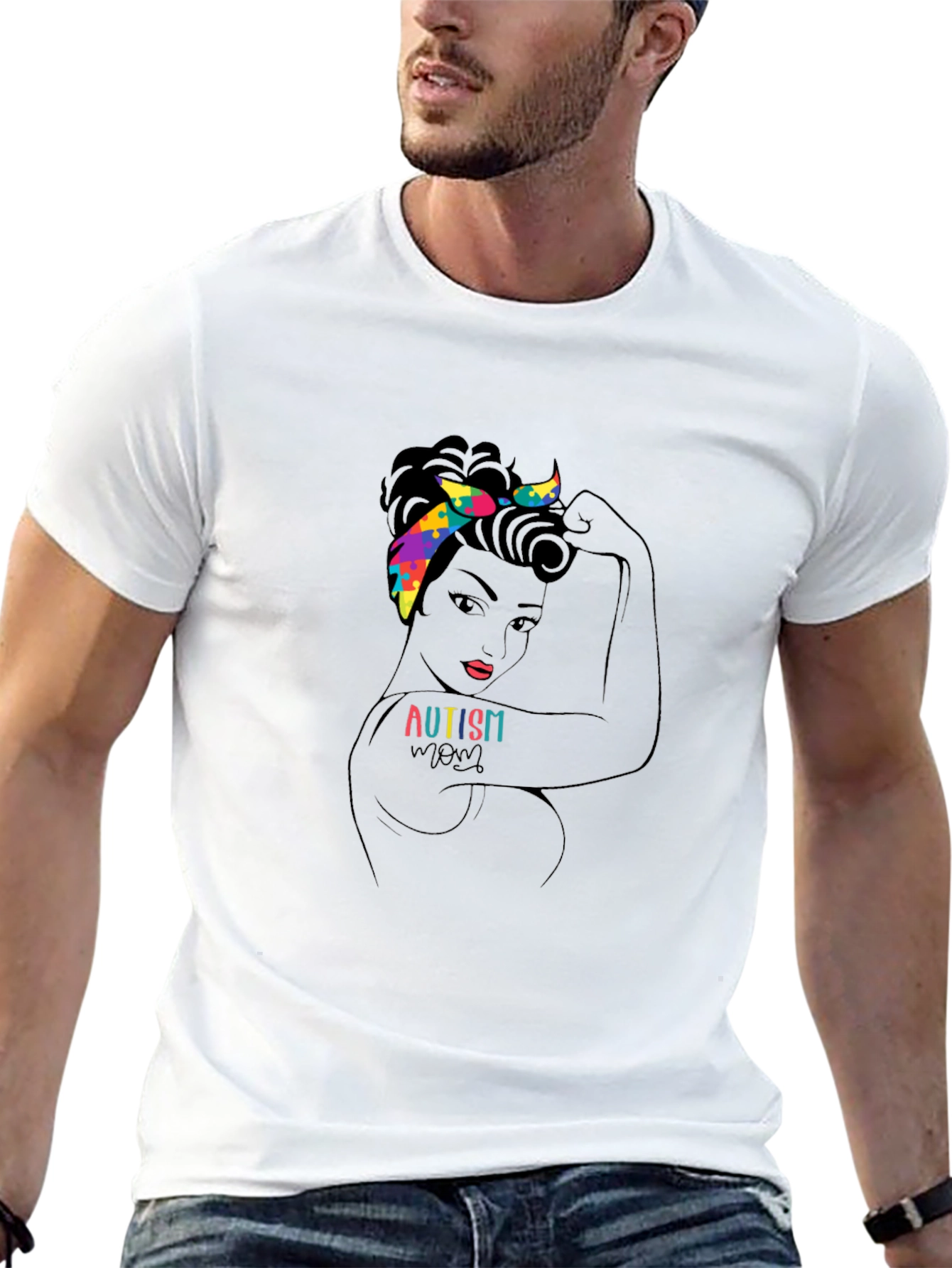 Autism Mom Graphic T-Shirt