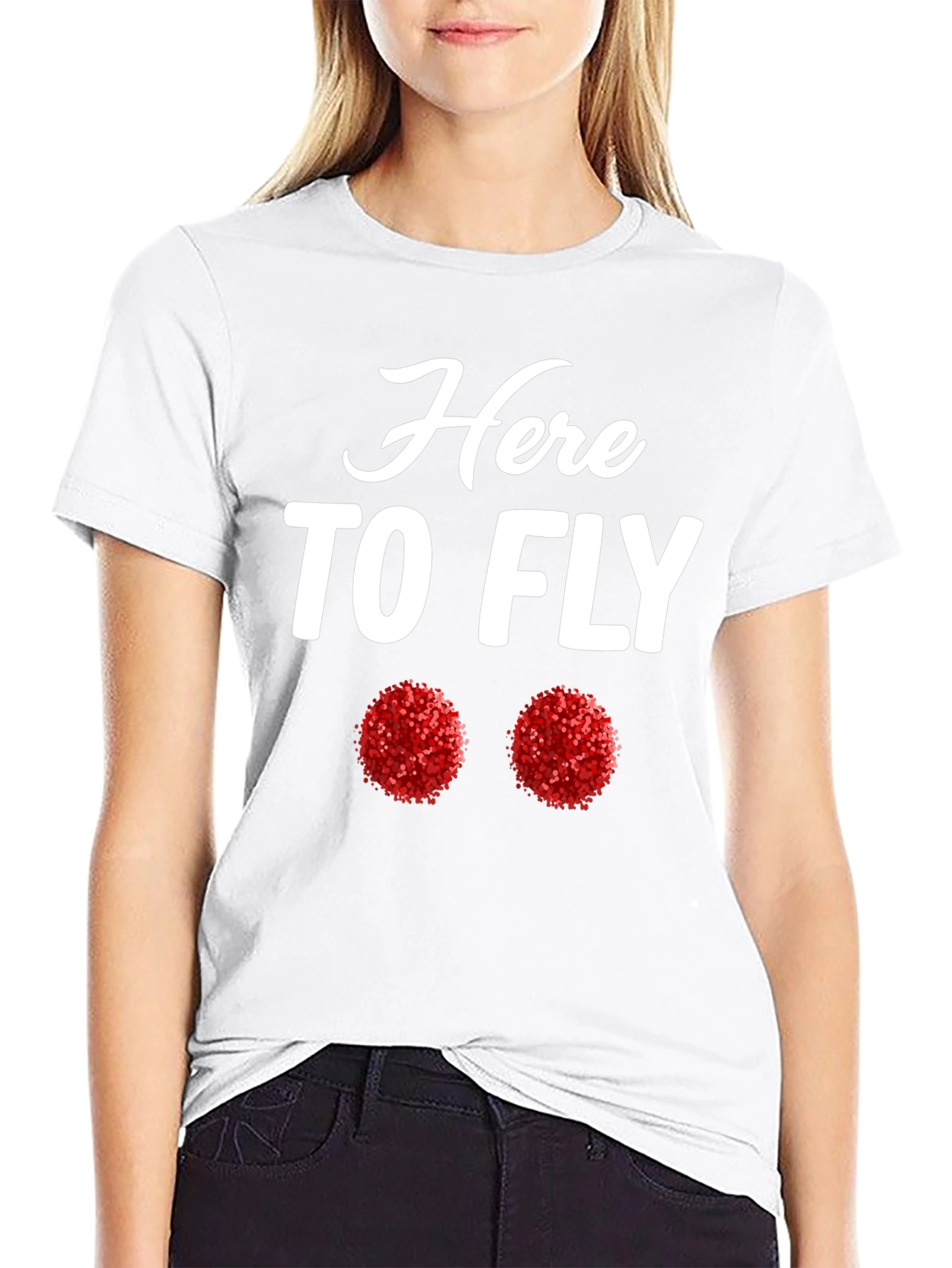 Here To Fly Pom Pom T-Shirt