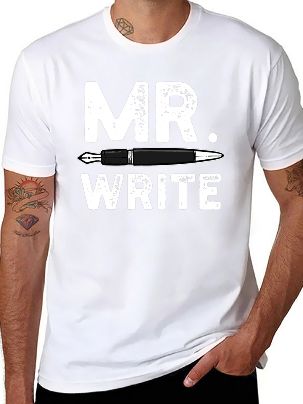 Mr. Write T-Shirt: Pen & Ink Design
