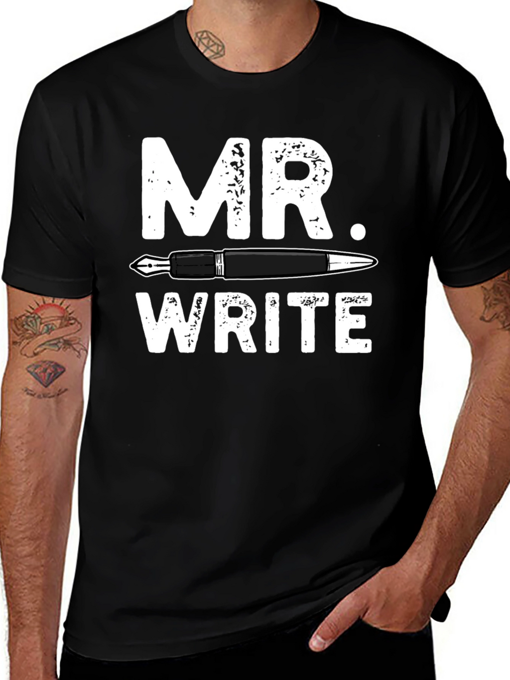 Mr. Write T-Shirt: Pen & Ink Design