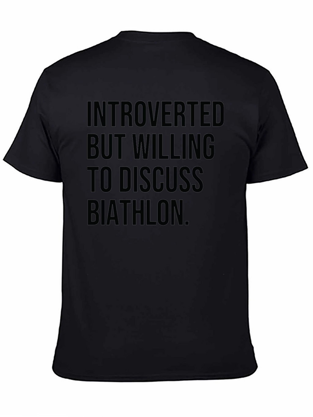 Introverted Biathlon T-Shirt - Humorous Athlete Tee