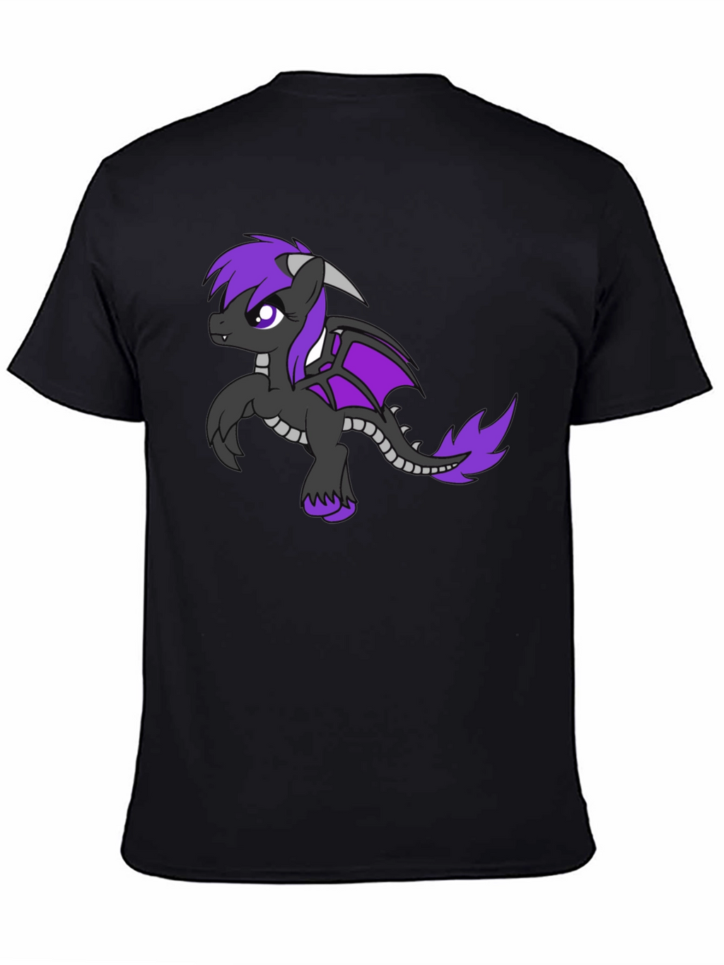 Dragon Pony Graphic Tee - Black