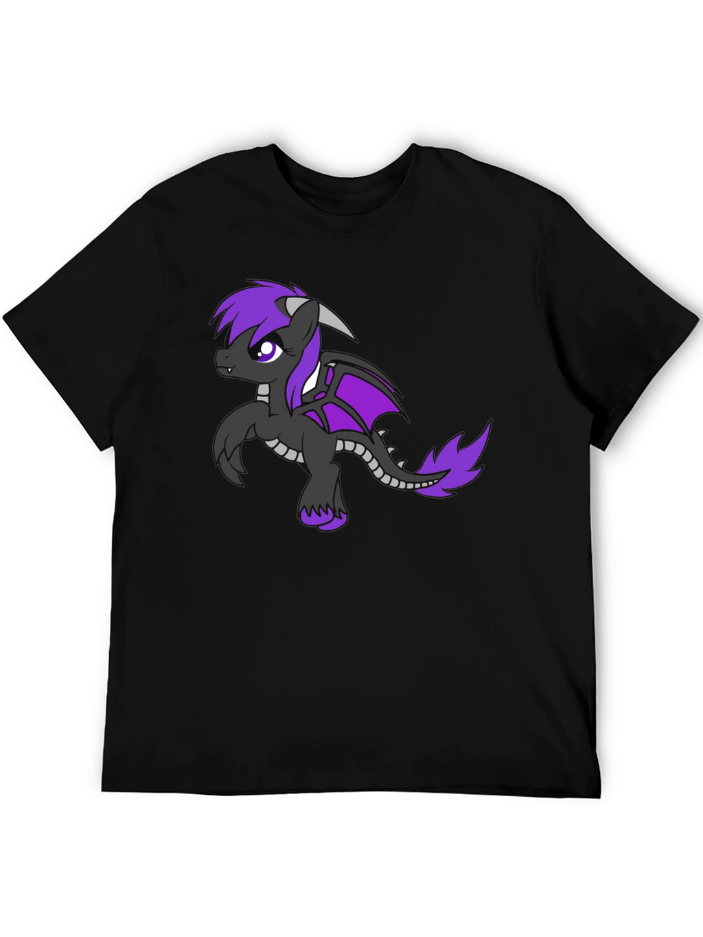 Dragon Pony Graphic Tee - Black
