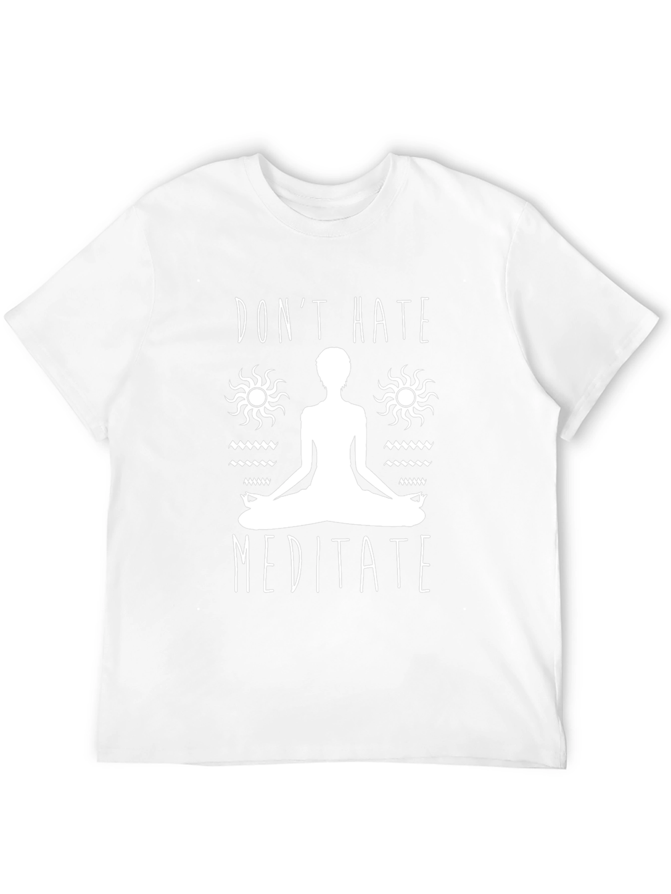 Dont Hate Meditate Graphic Tee - Black
