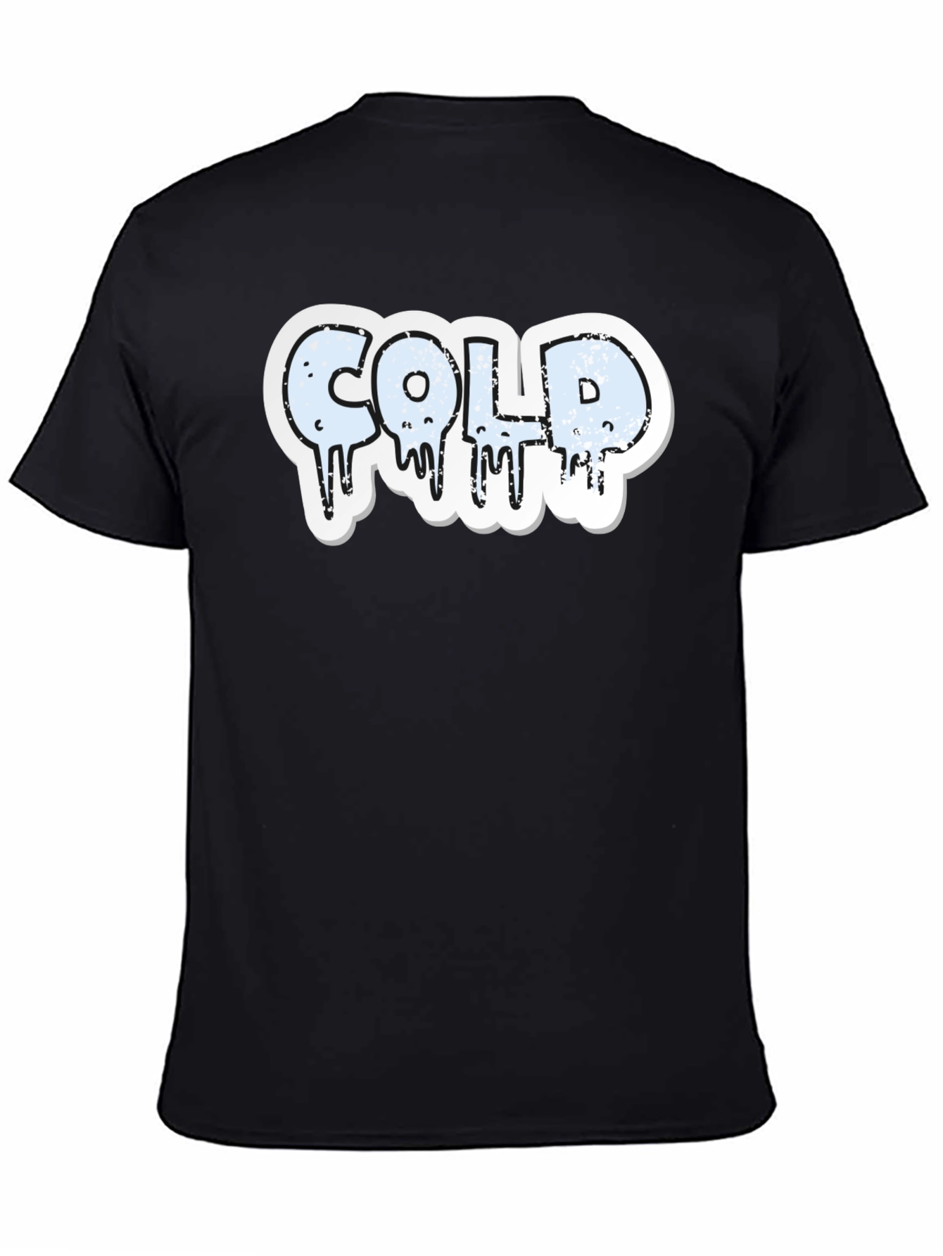 COLD Graphic Print T-Shirt - Mens Black Tee