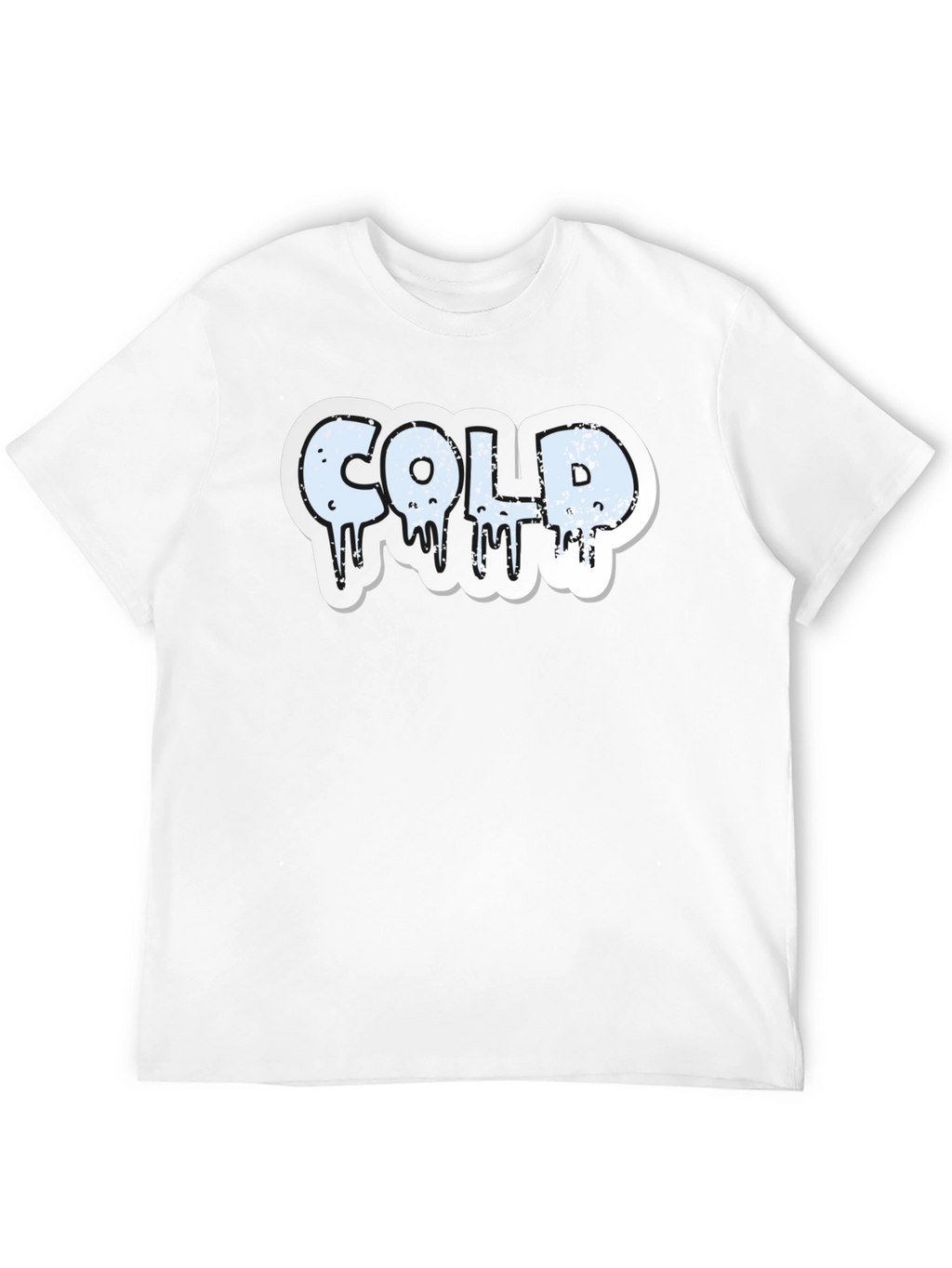 COLD Graphic Print T-Shirt - Mens Black Tee