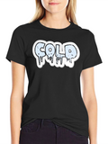 COLD Graphic Print T-Shirt - Mens Black Tee