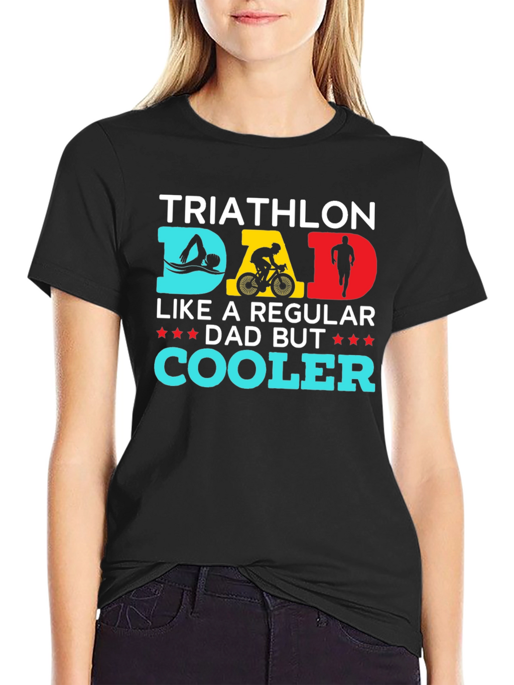 Triathlon Dad T-Shirt - Cool Dad Gift