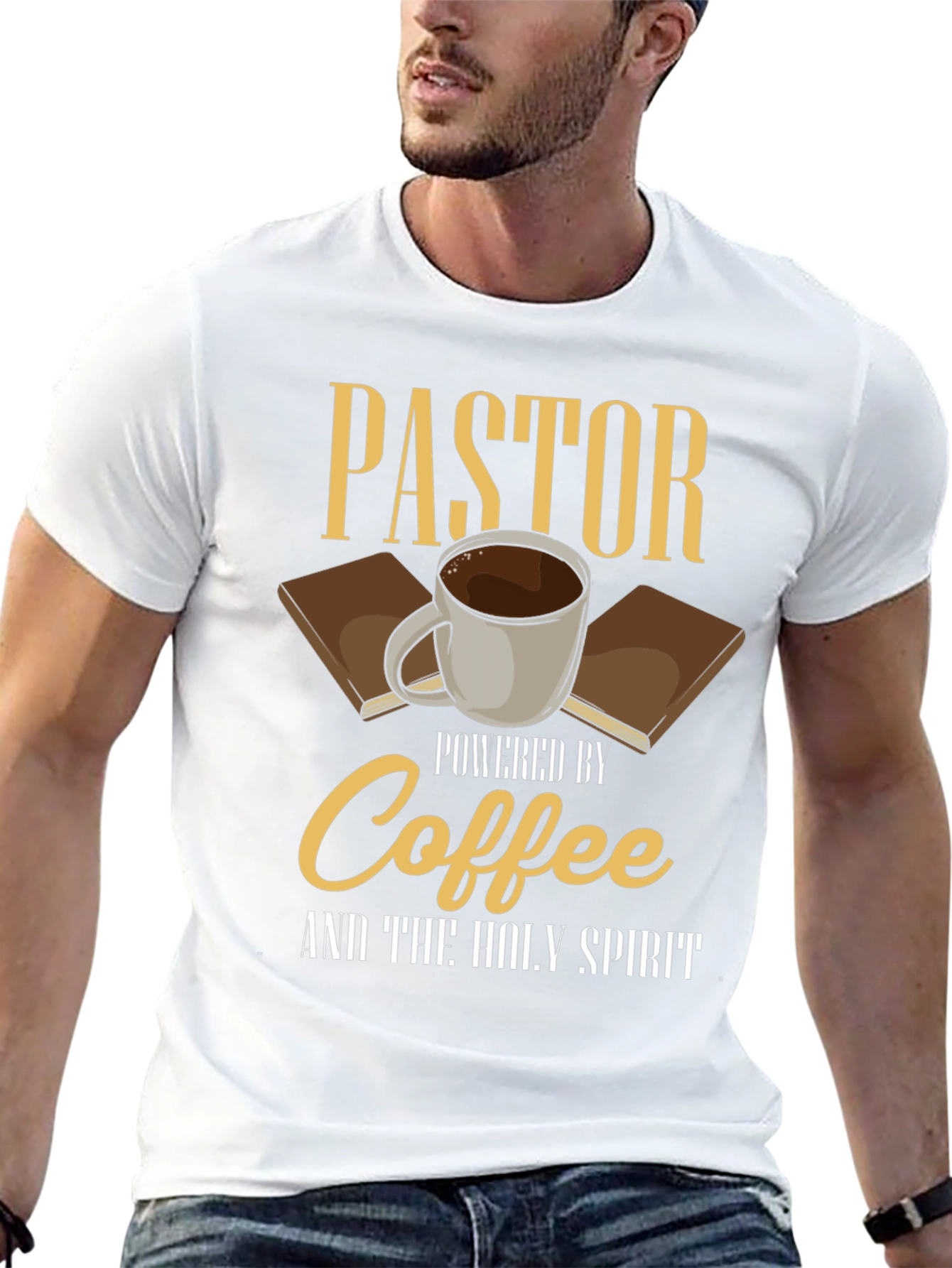 Pastor Powered by Coffee T-Shirt