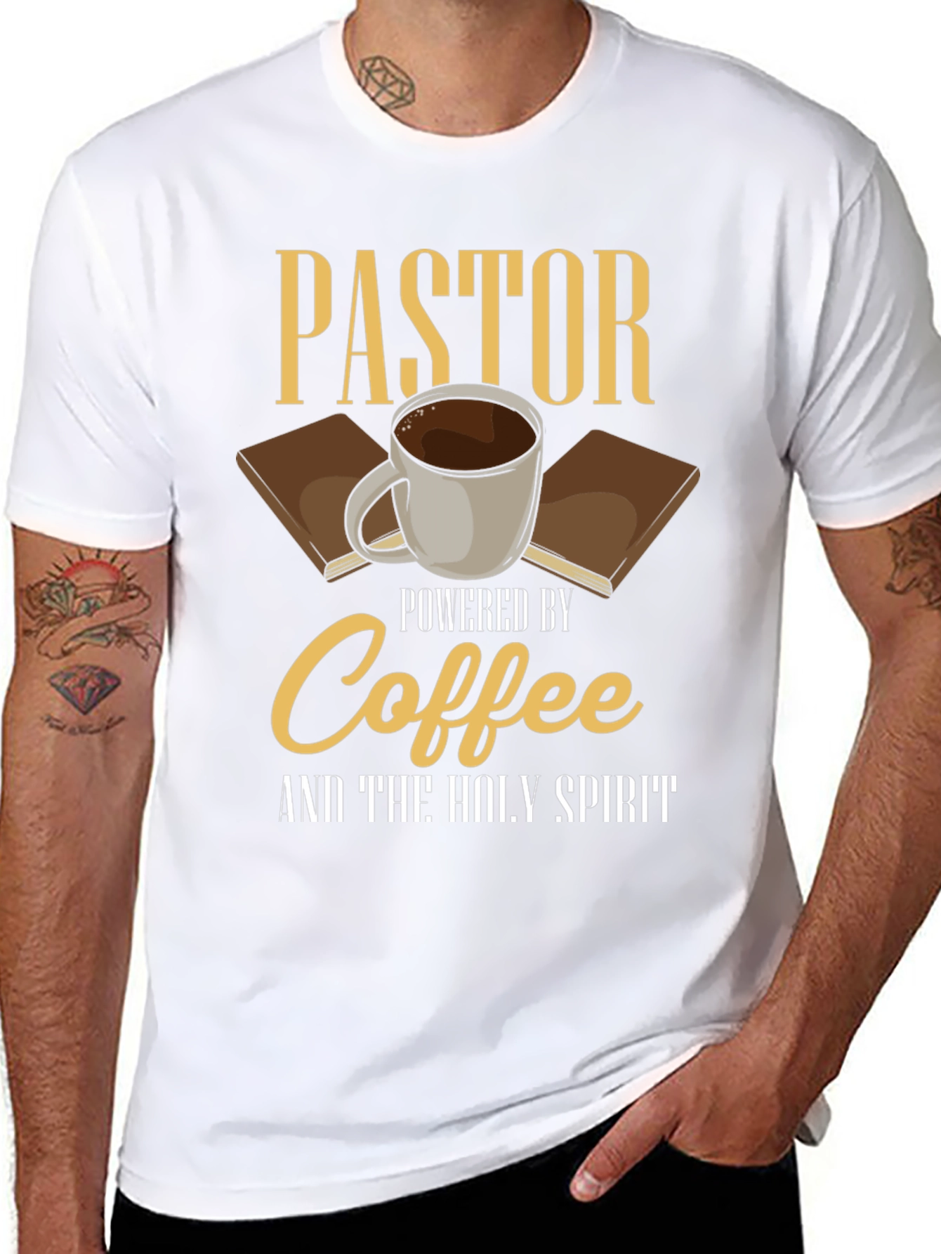 Pastor Powered by Coffee T-Shirt