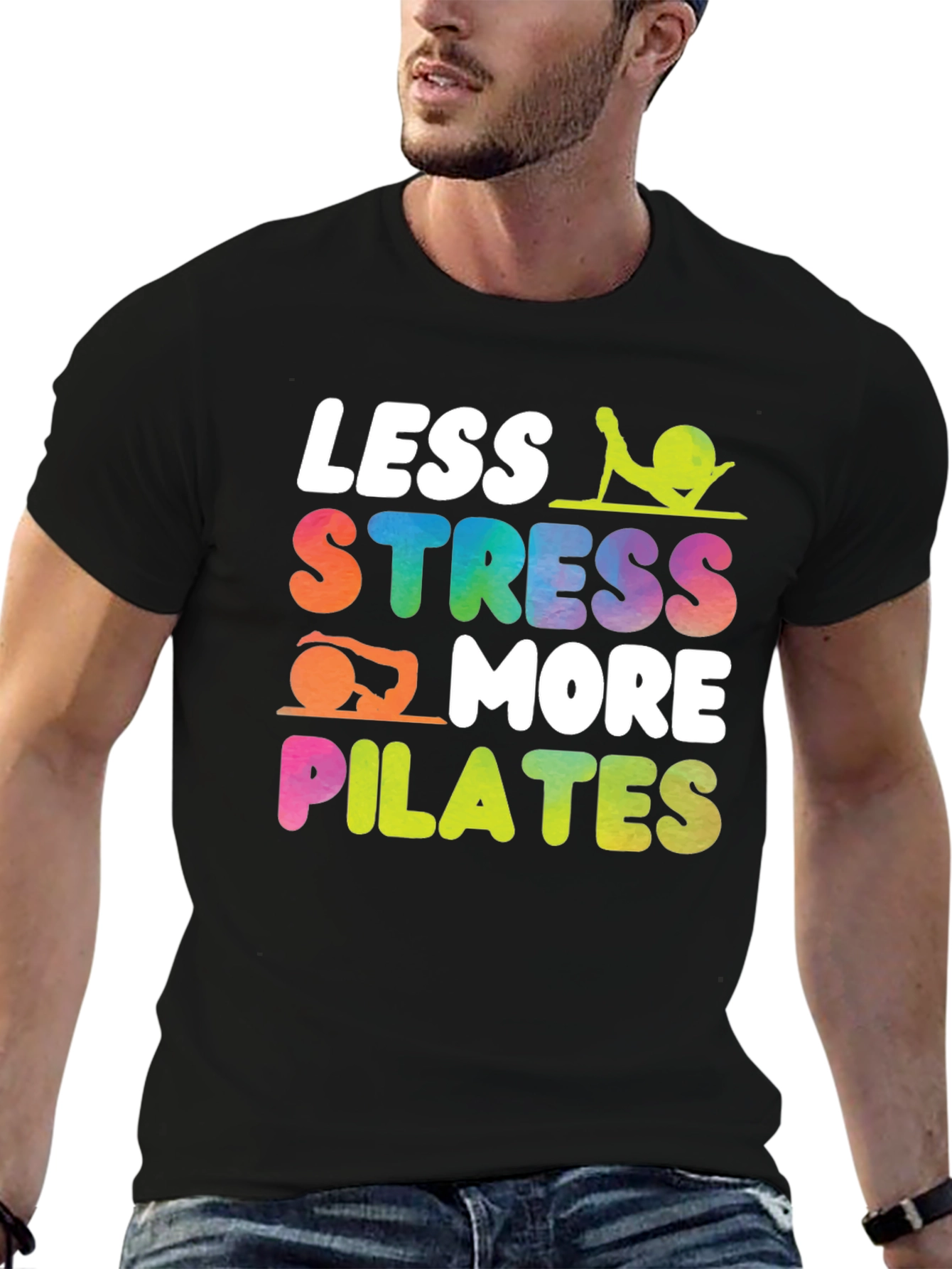 Less Stress More Pilates Graphic Tee