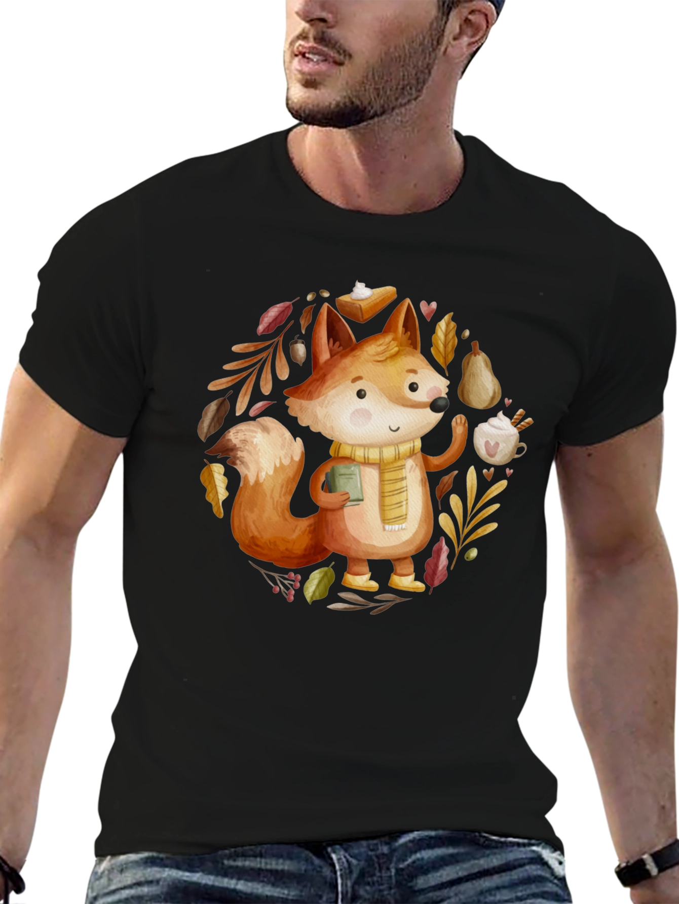 Autumn Fox T-Shirt: Cozy Fall Vibes