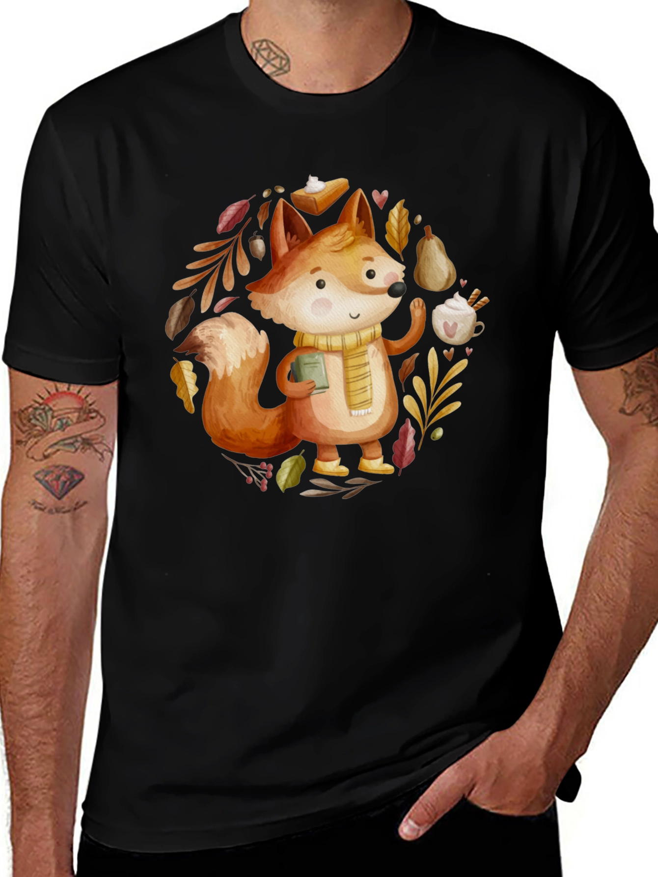 Autumn Fox T-Shirt: Cozy Fall Vibes