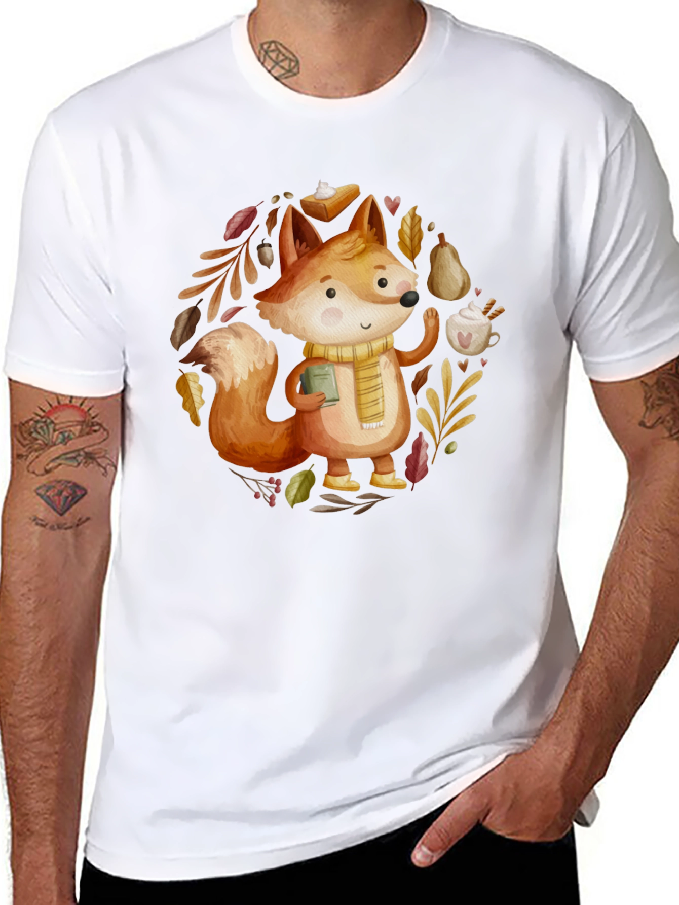 Autumn Fox T-Shirt: Cozy Fall Vibes